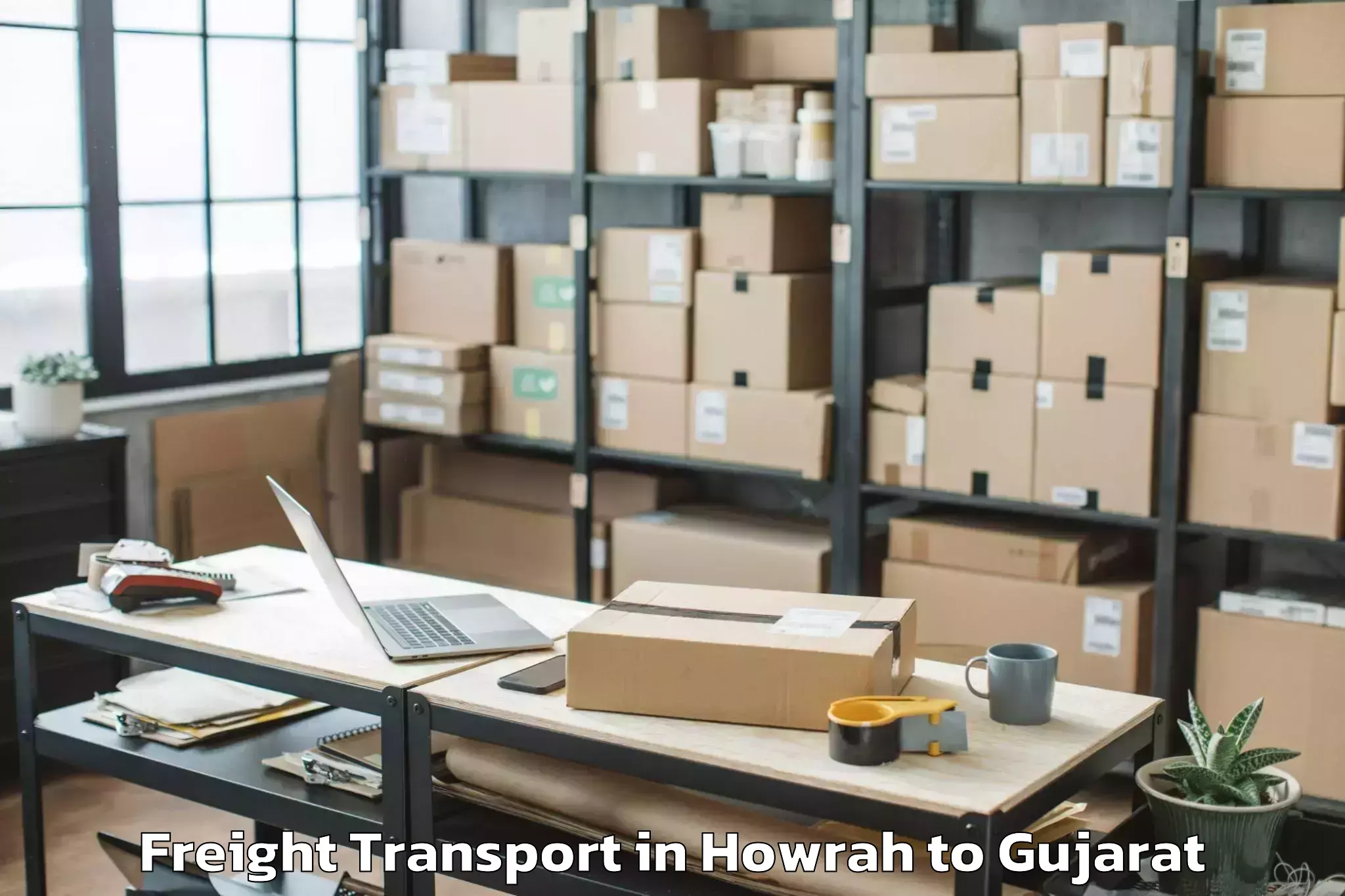 Top Howrah to Umargam Freight Transport Available